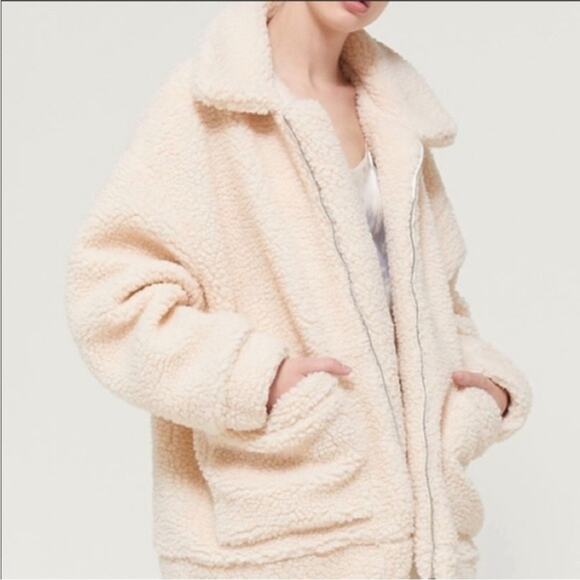 I.AM.GIA Pixie Teddy Zip-Front Coat Jacket Sz S - Picture 1 of 8